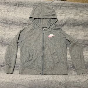 Girls Nike lightweight zip up jacket